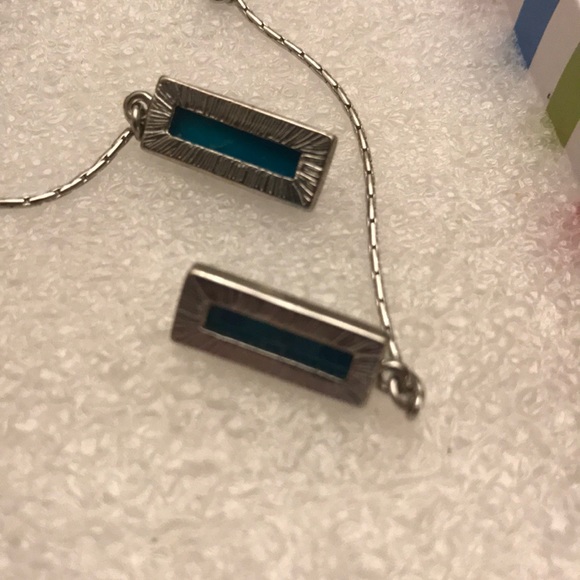 🧿Turquoise Drop & Linear Earrings - Picture 5 of 5